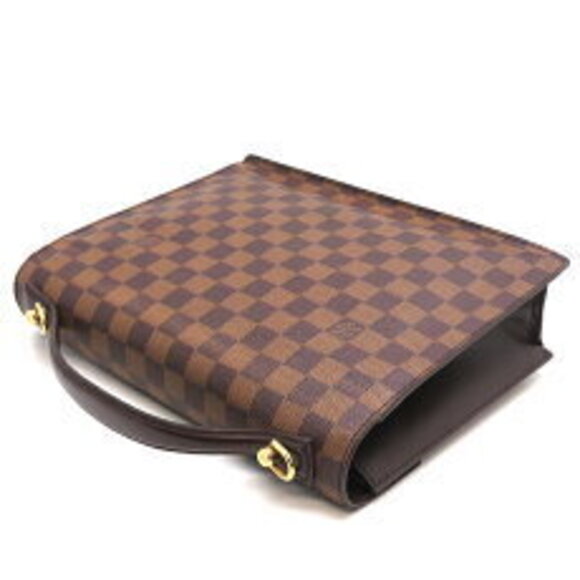 Louis Vuitton Monceau Handbag Damier Ebene Brown strap key - Picture 4 of 9